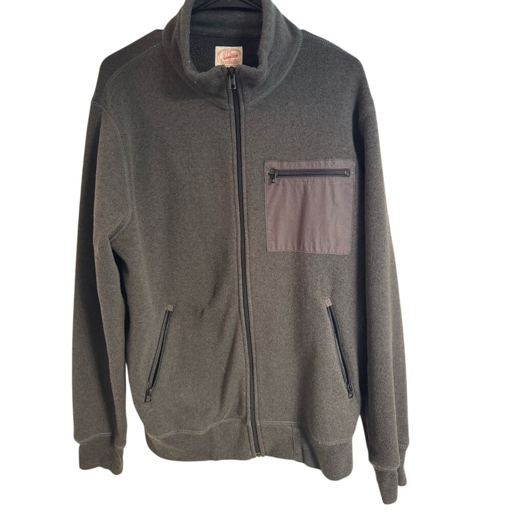 J.‎ Crew Vintage Jacket, Men's Knit Large Dark Gray